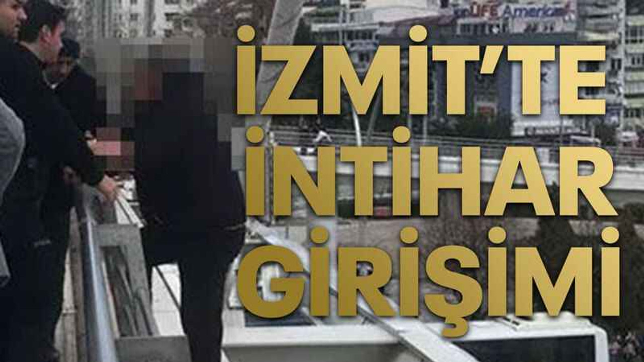 Üst geçide çıktı, intihar girişiminde bulundu!